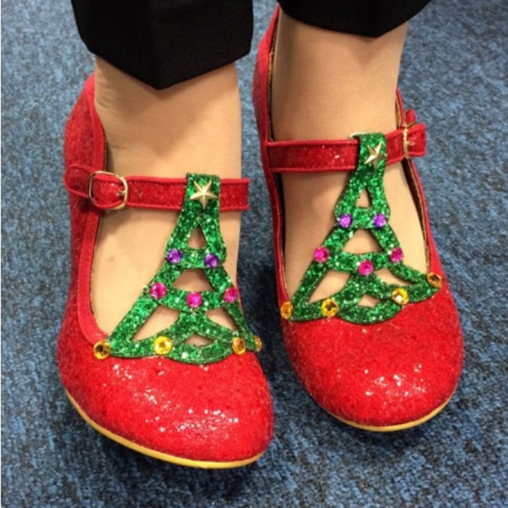 Nicely Festive heels by Irregular Choice Size 9-10